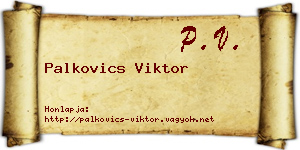 Palkovics Viktor névjegykártya